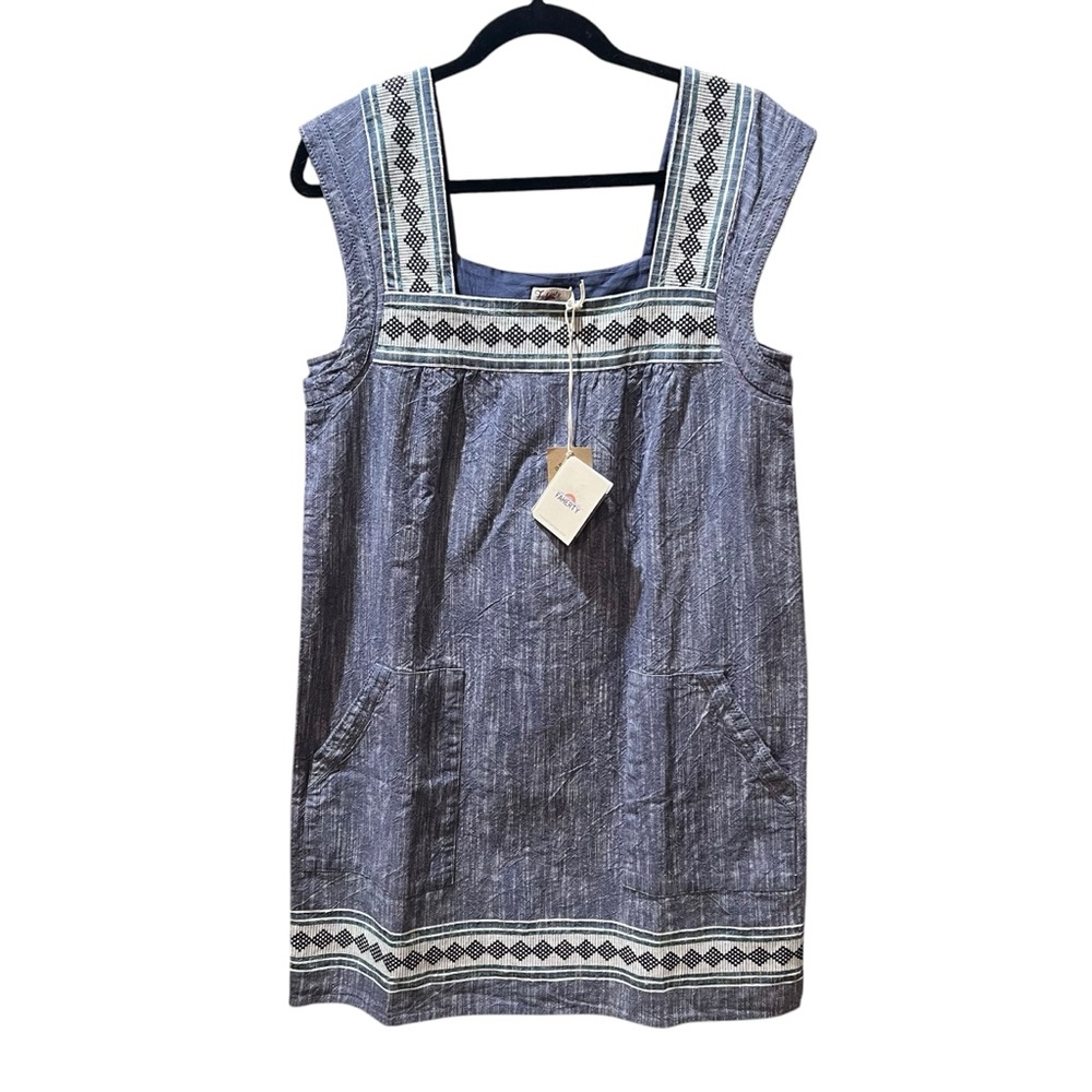 Faherty Blue Mini Dress